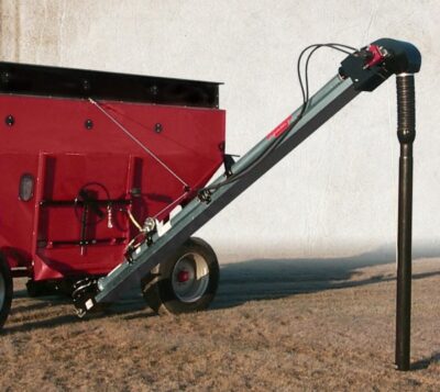 The Gravity Wagon Belt Conveyor can fill a three-bushel planter box in 12 seconds with 875 BPH at 400 FPM belt speed.