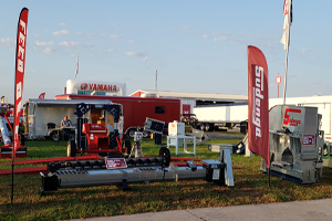 Photo of the Sudenga booth at the Husker Harvest Days