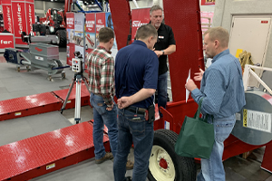 Photo of the Sudenga booth at the National Farm Machinery Show