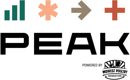 Hosted by the Midwest Poultry Federation, PEAK is the largest poultry trade show and convention in the U.S. that is 100% focused on poultry. Stop by booth 